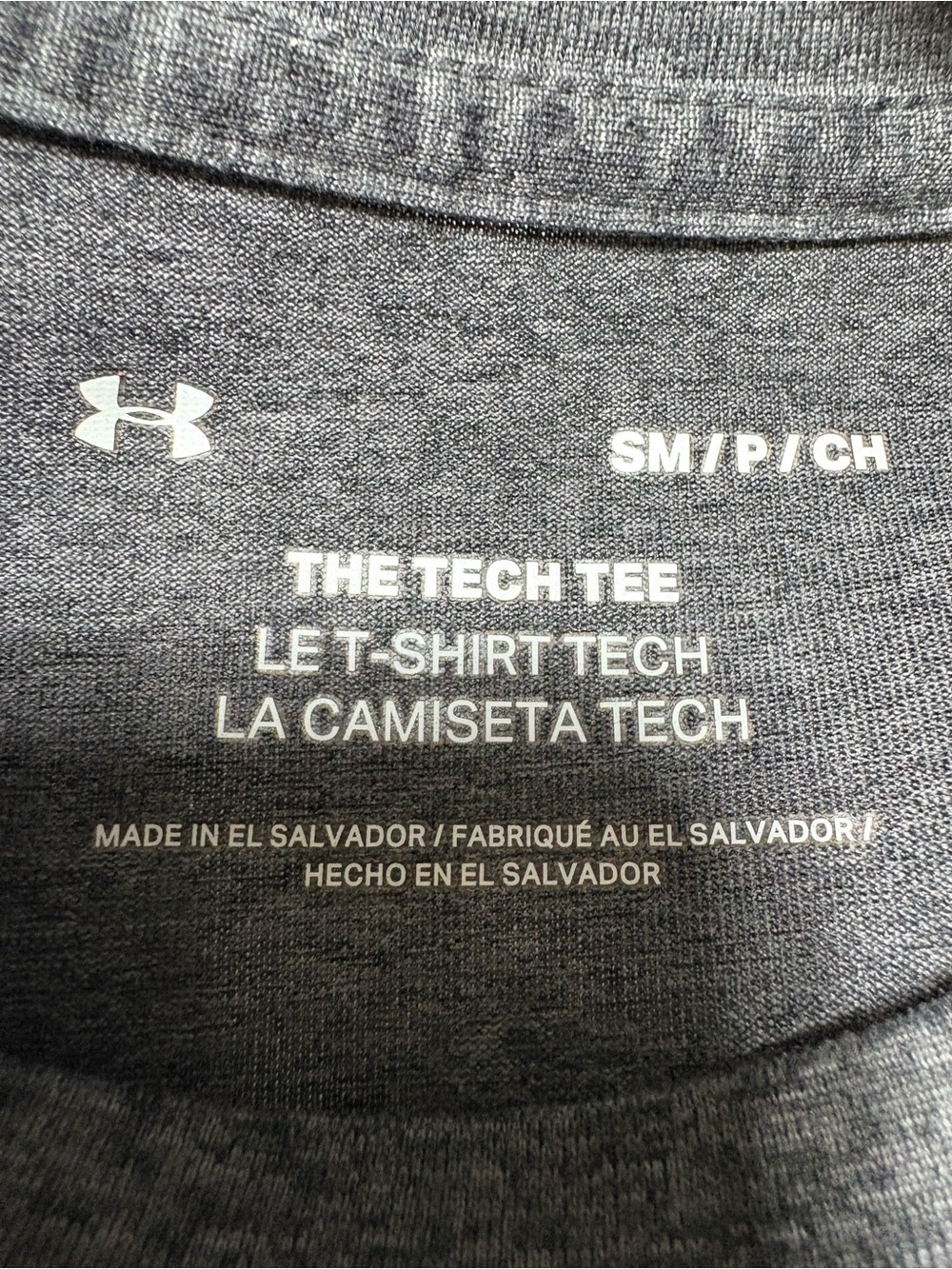 Under Armour Gray Short-Sleeve IMG Performance Tee with Blue Accents - Picture 3 of 3